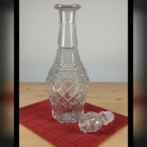 Vintage Elegant Anchor Hocking Crystal Decanter with Stopper